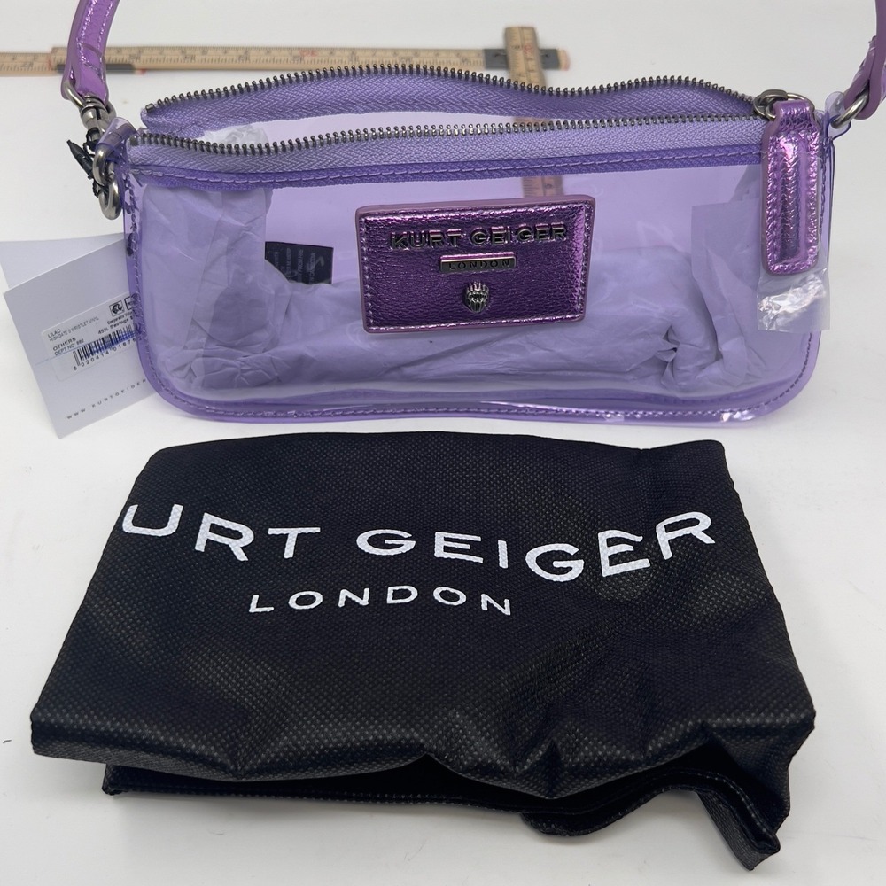 Kurt Geiger London Geiger Mini Bag Lilac Purple OS Y2K Baguette Festival Rave